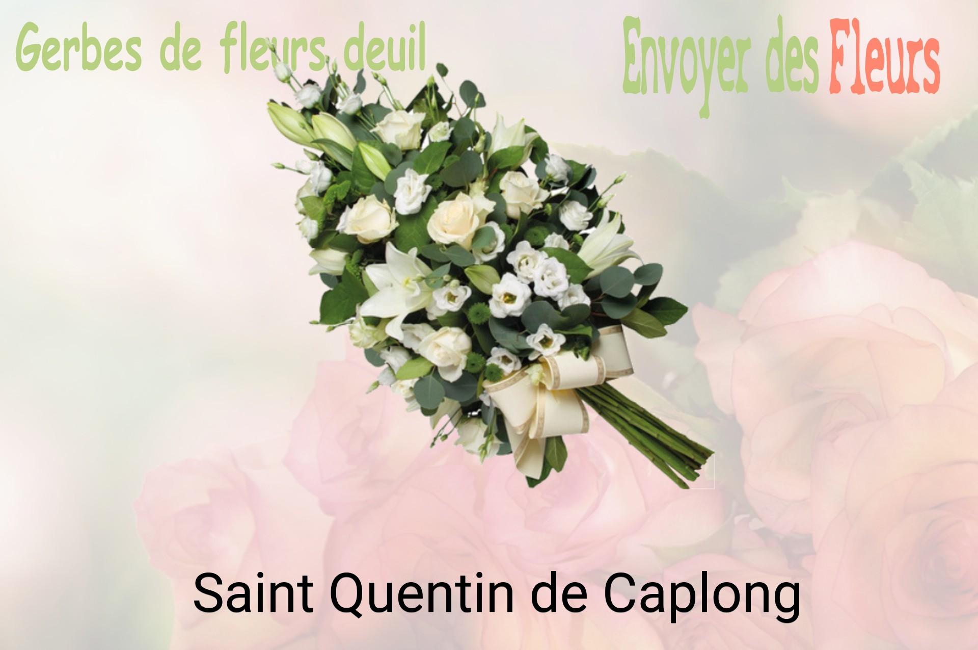 Gerbe de fleurs de deuil livrée à Saint-Quentin-de-Caplong